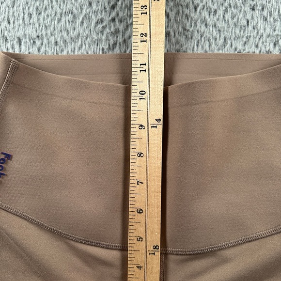 Fanka Leggings Womens M High Waist 7/8 Tan Brown Stretch Yoga Pants - Picture 5 of 8